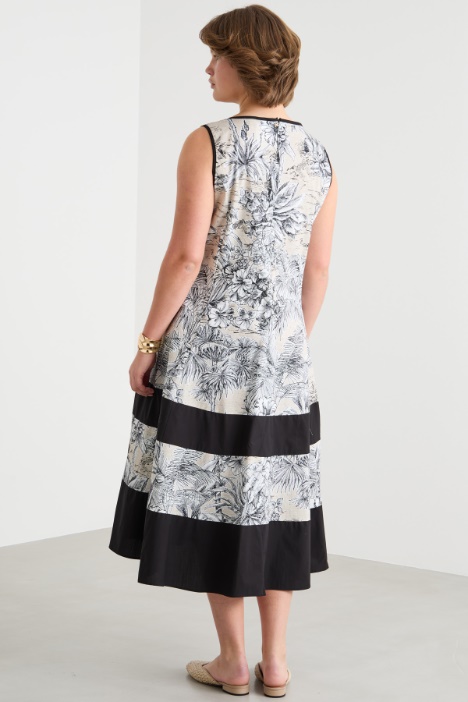 Abito in popeline stampato