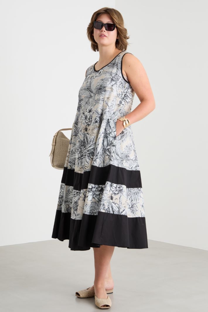 Abito in popeline stampato Intrend - 2