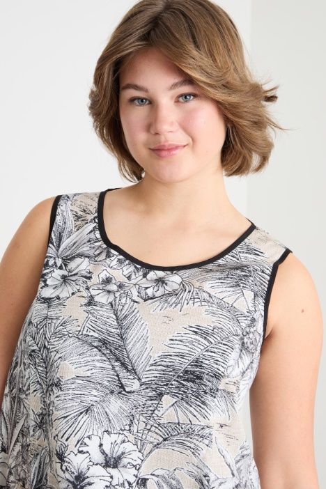 Abito in popeline stampato