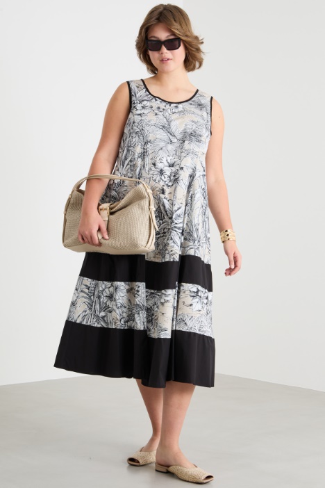 Abito in popeline stampato Intrend