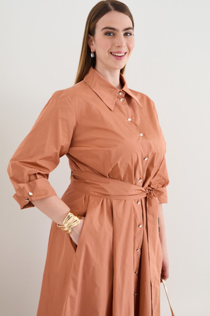 Taffeta midi dress Intrend - 3