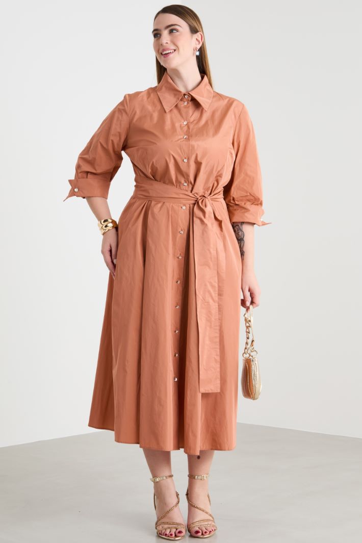 Taffeta midi dress Intrend