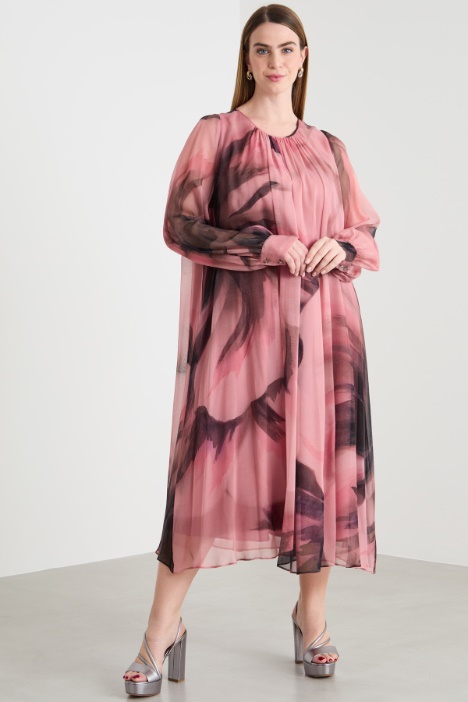 Abito ampio in georgette