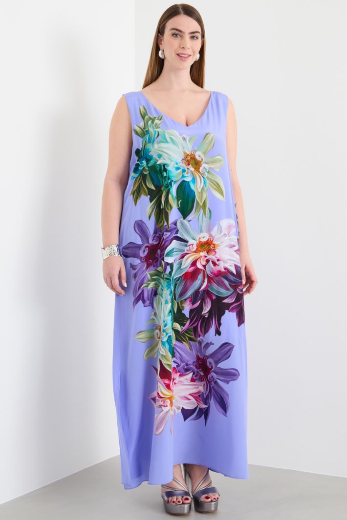 Placement-print long dress Intrend - 2