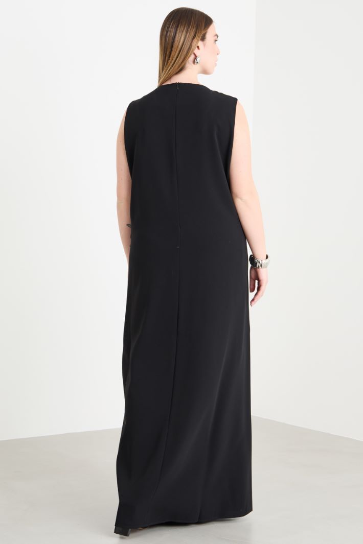 Abito in cady con scollo a V sagomato Intrend - 4