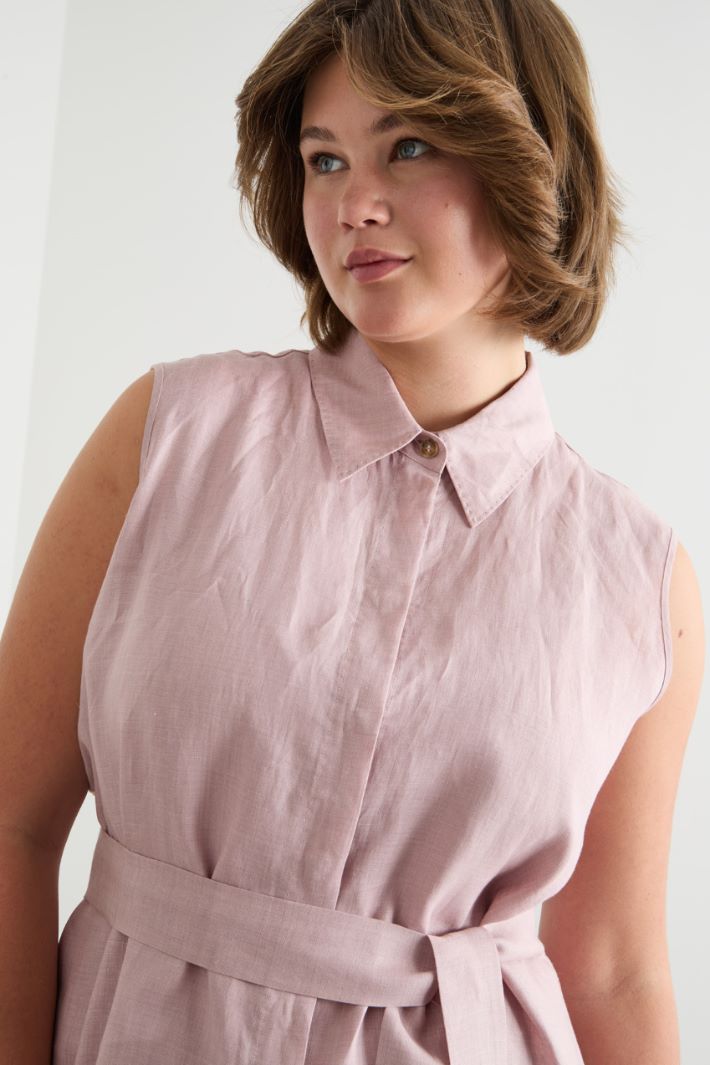 Linen shirt dress Intrend - 3