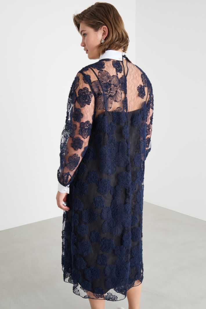 Embroidered lace dress Intrend - 4
