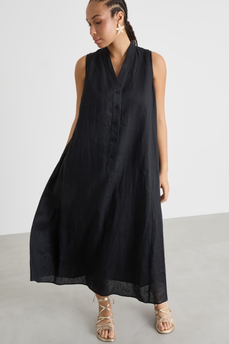 Abito svasato in tela