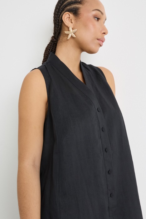 Abito svasato in tela