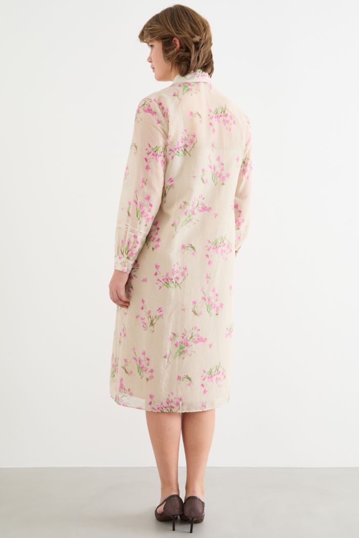 Printed voile dress Intrend - 4