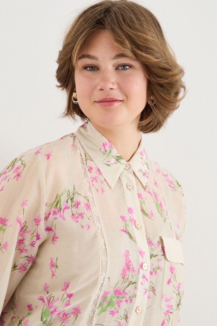 Printed voile dress Intrend - 3