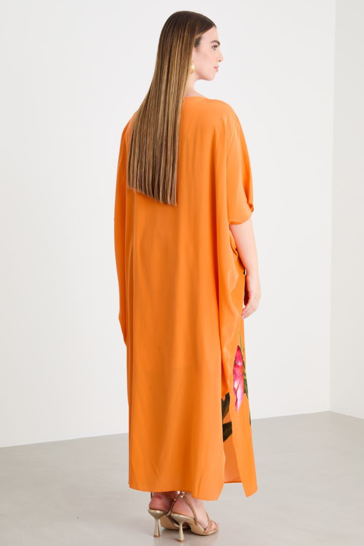 Crepe de chine kaftan dress Intrend - 4