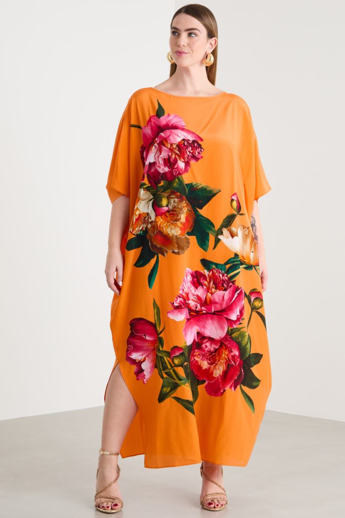 Crepe de chine kaftan dress Intrend - 2