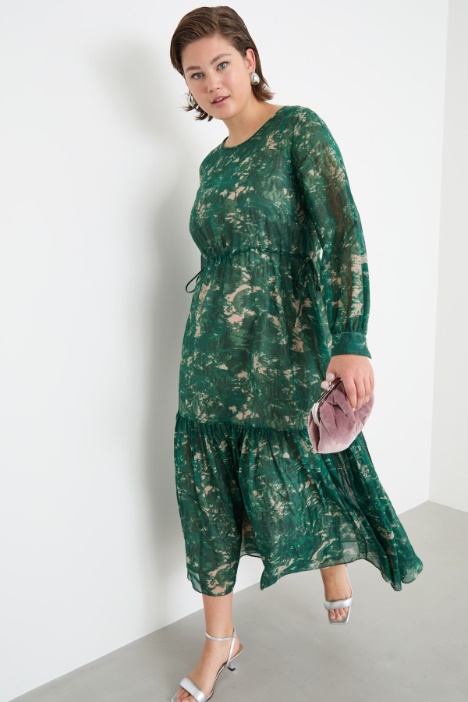 Abito in voile con coulisse