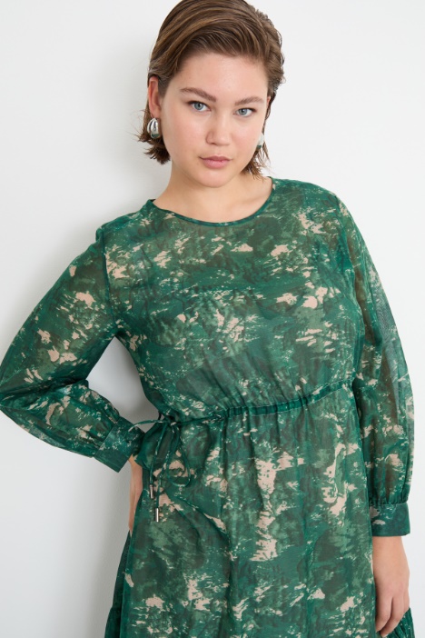 Abito in voile con coulisse