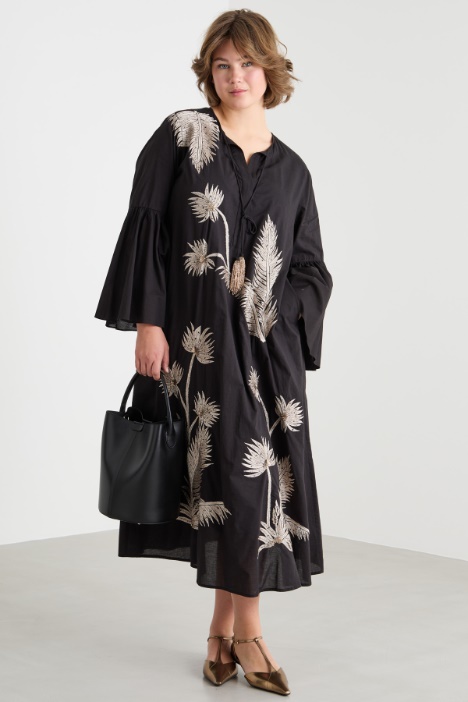 Abito in voile di cotone ricamato Intrend