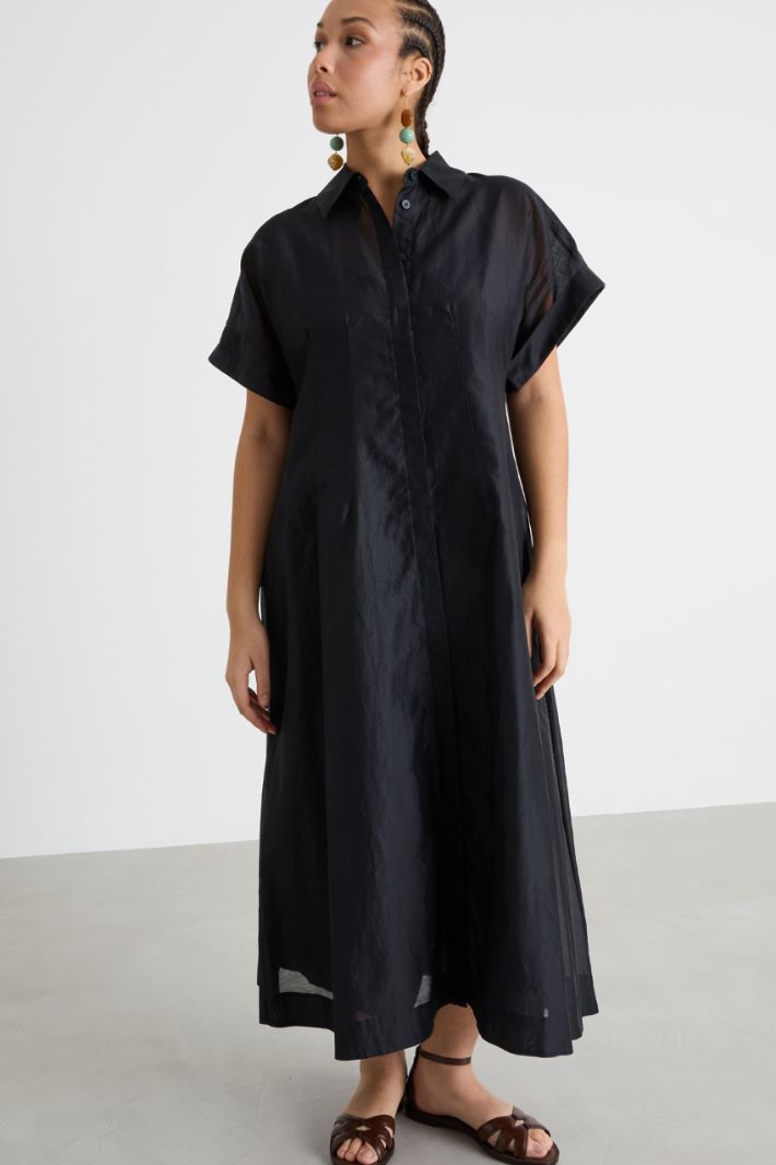 Abito chemisier in voile con maniche corte Intrend - 2