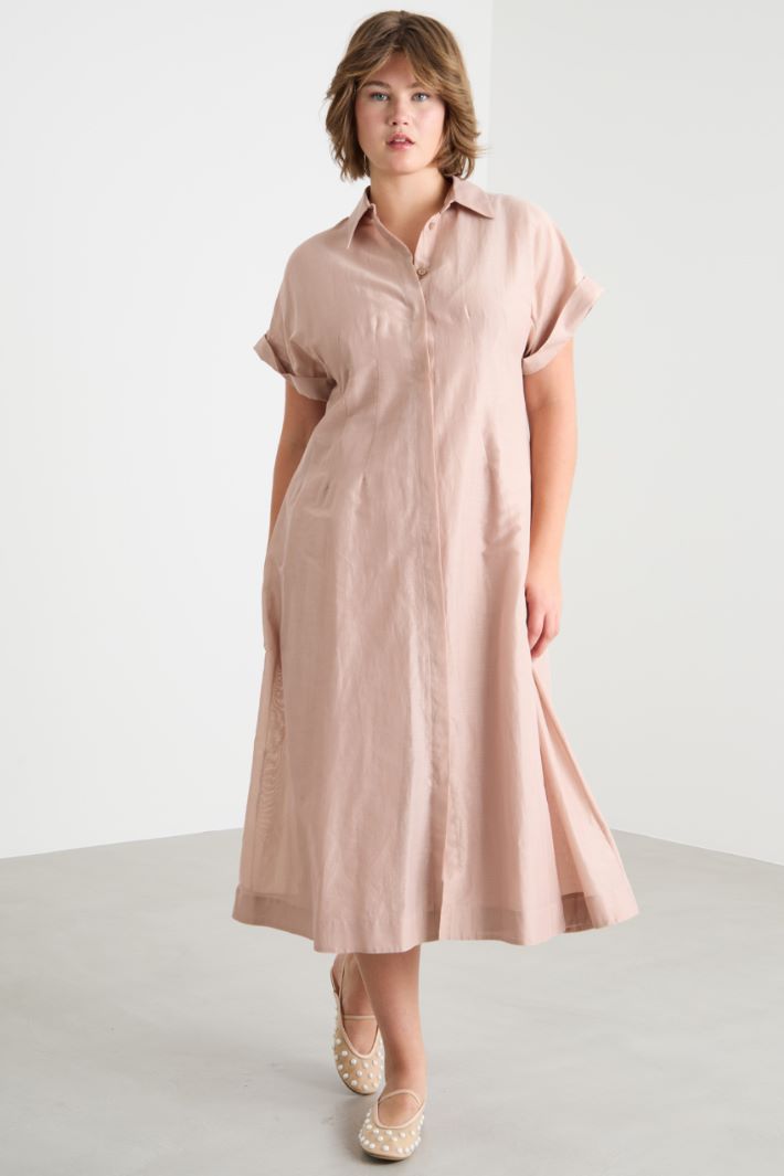 Abito chemisier in voile con maniche corte Intrend - 2