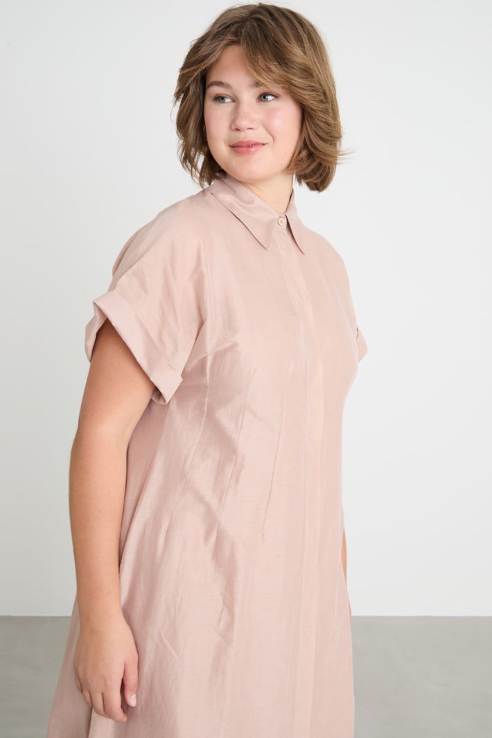 Abito chemisier in voile con maniche corte Intrend - 3