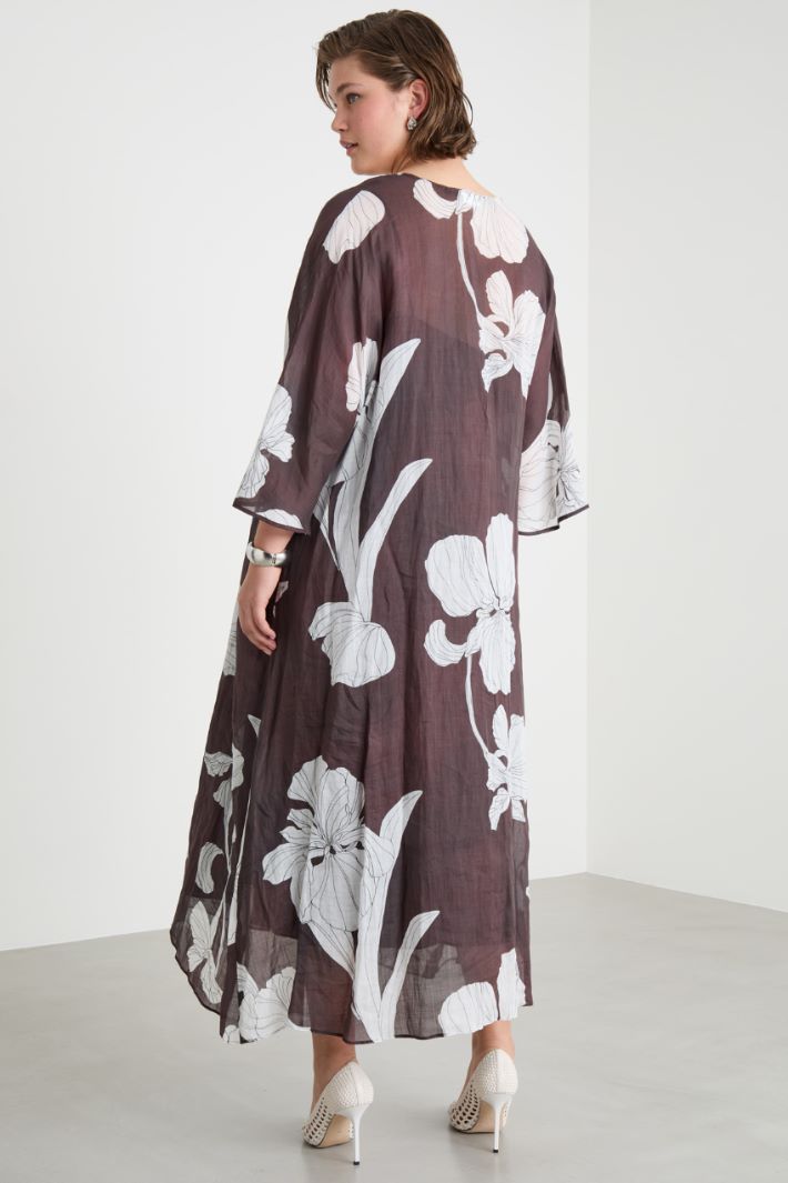 Floral ramie dress Intrend - 4