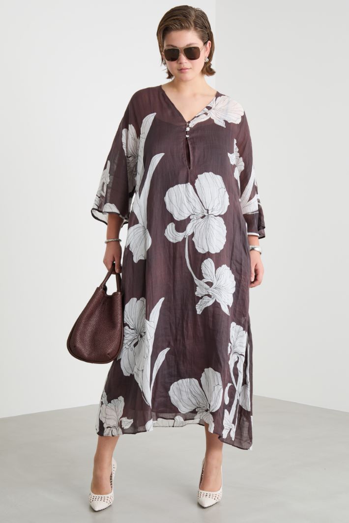 Floral ramie dress Intrend