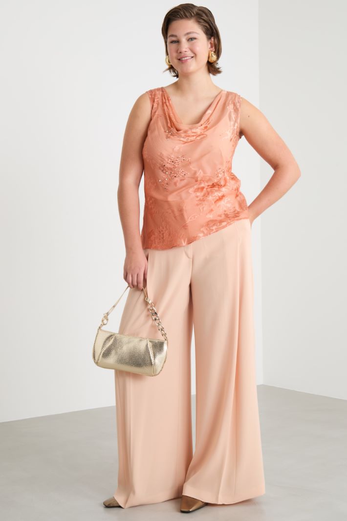 Top in raso dévoré Intrend