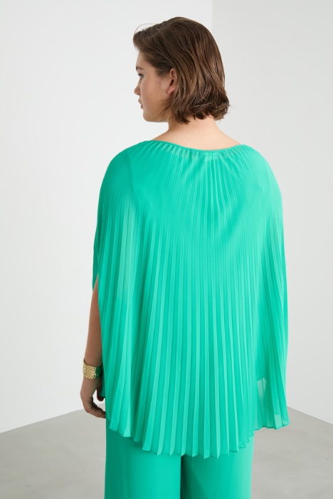 Casacca in georgette plissé