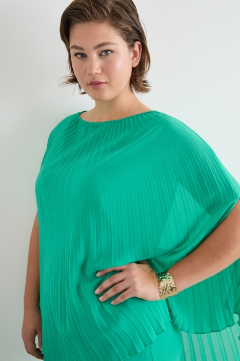 Casacca in georgette plissé