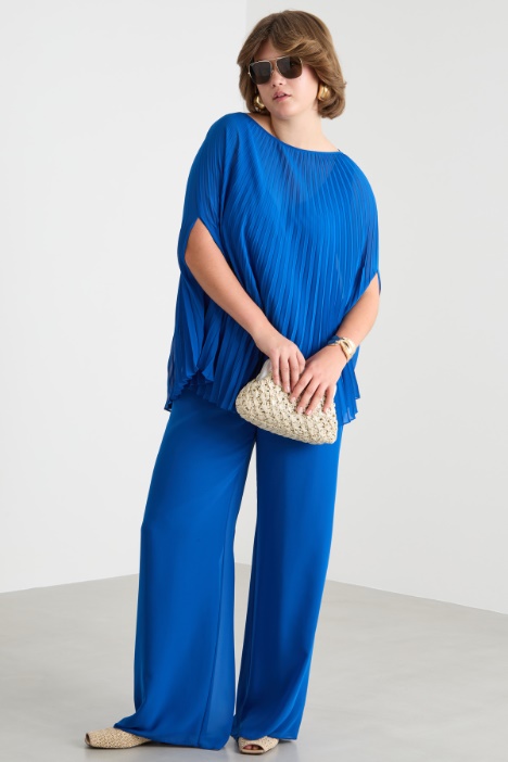 Blusa de georgette plisado Intrend