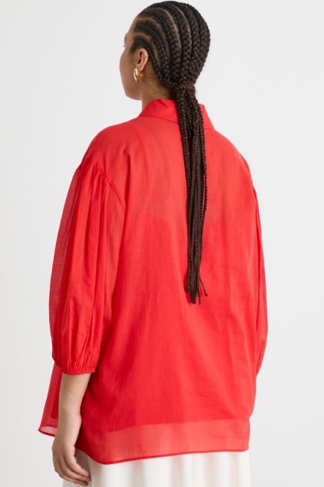 Casacca in voile con manica balloon