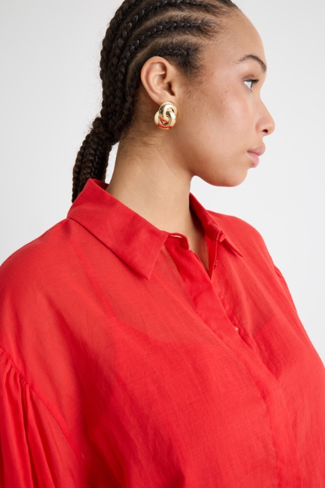 Casacca in voile con manica balloon