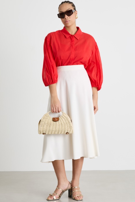 Casacca in voile con manica balloon Intrend