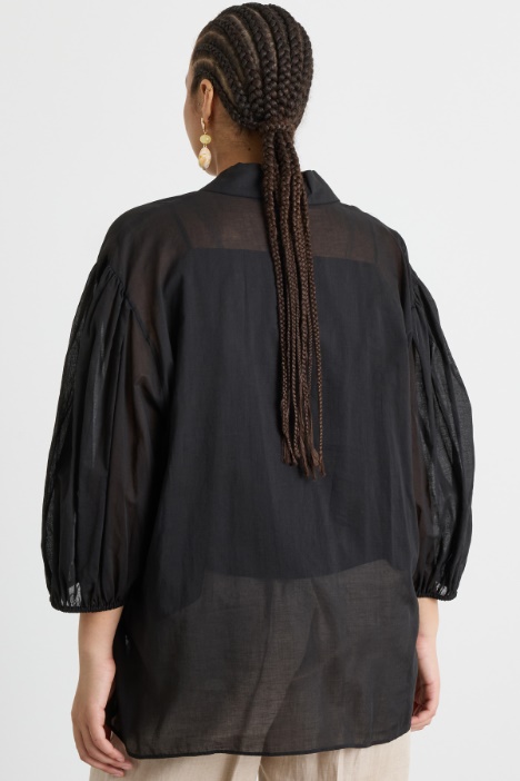 Casacca in voile con manica balloon