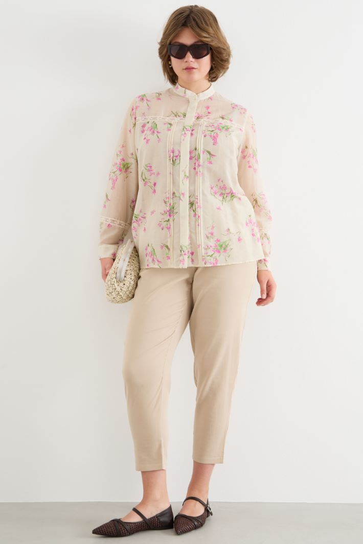 Casacca in voile stampato Intrend