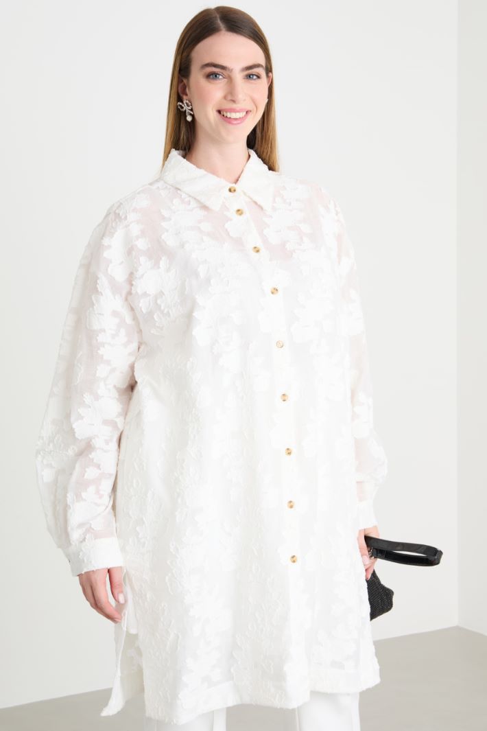 Casacca in fil coupé a fiori Intrend - 2