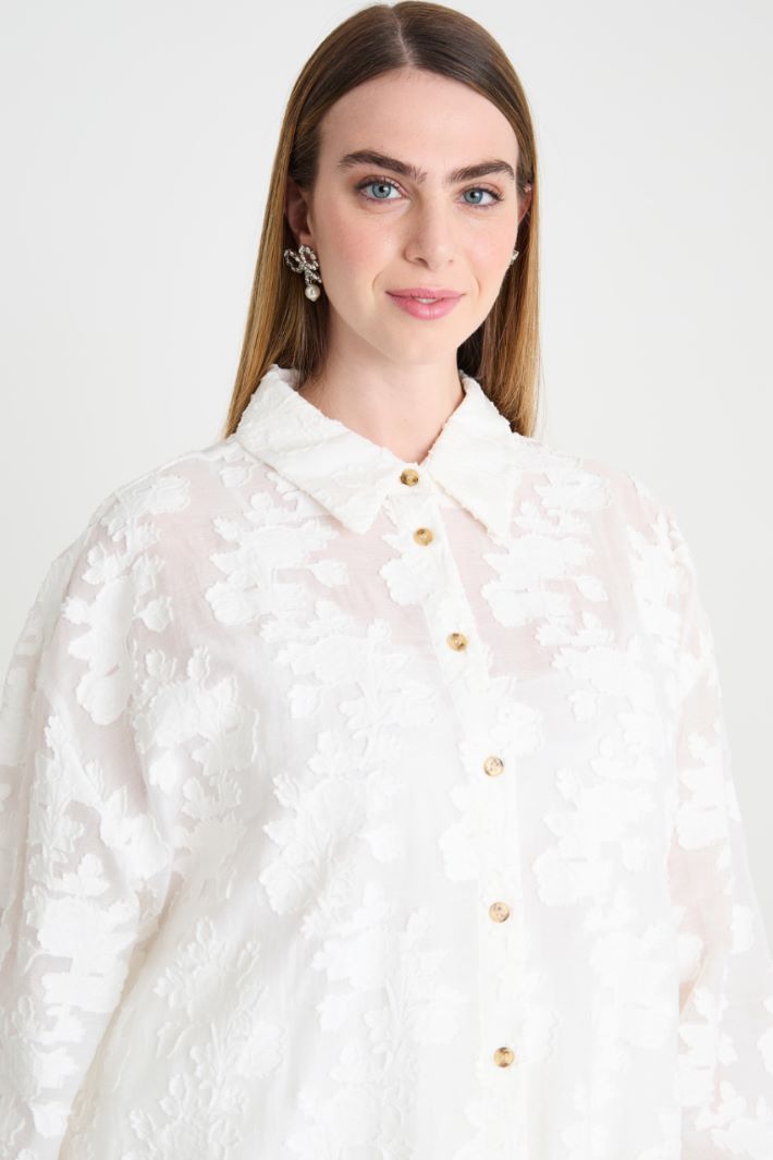 Casacca in fil coupé a fiori Intrend - 3