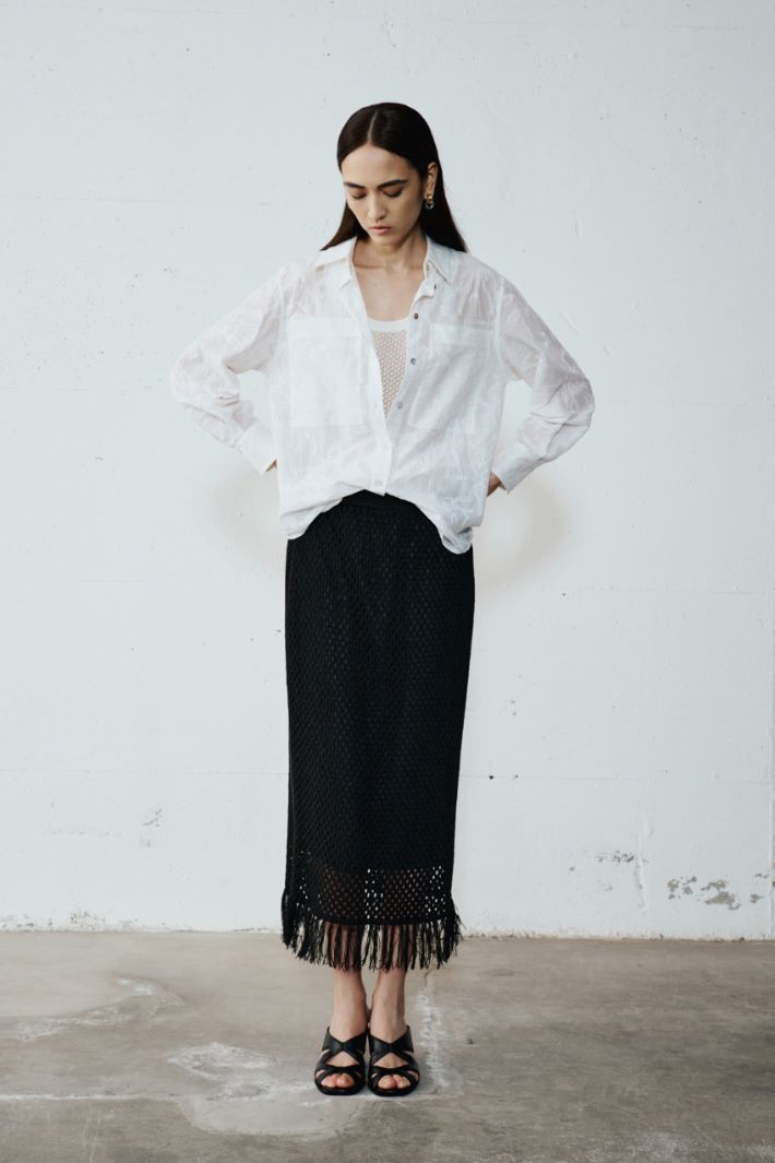 Open-knit pencil skirt Intrend - 5