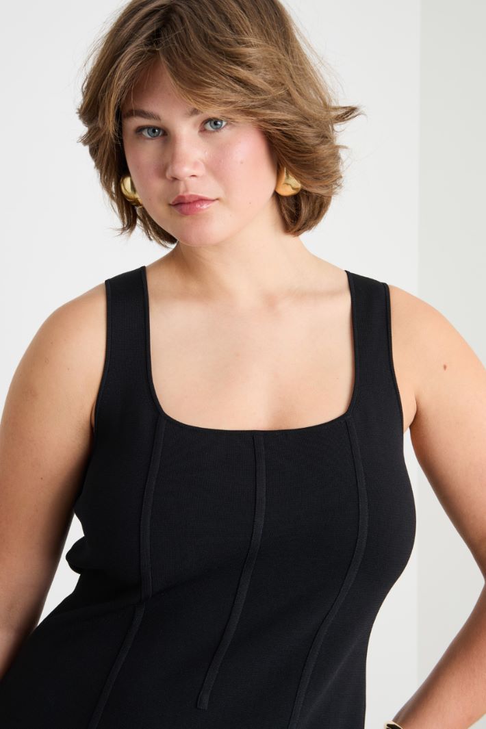 Knit sheath dress Intrend - 3