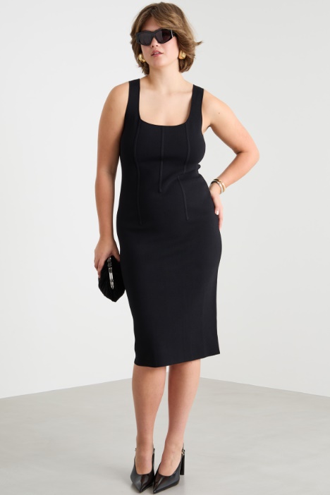 Knit sheath dress Intrend