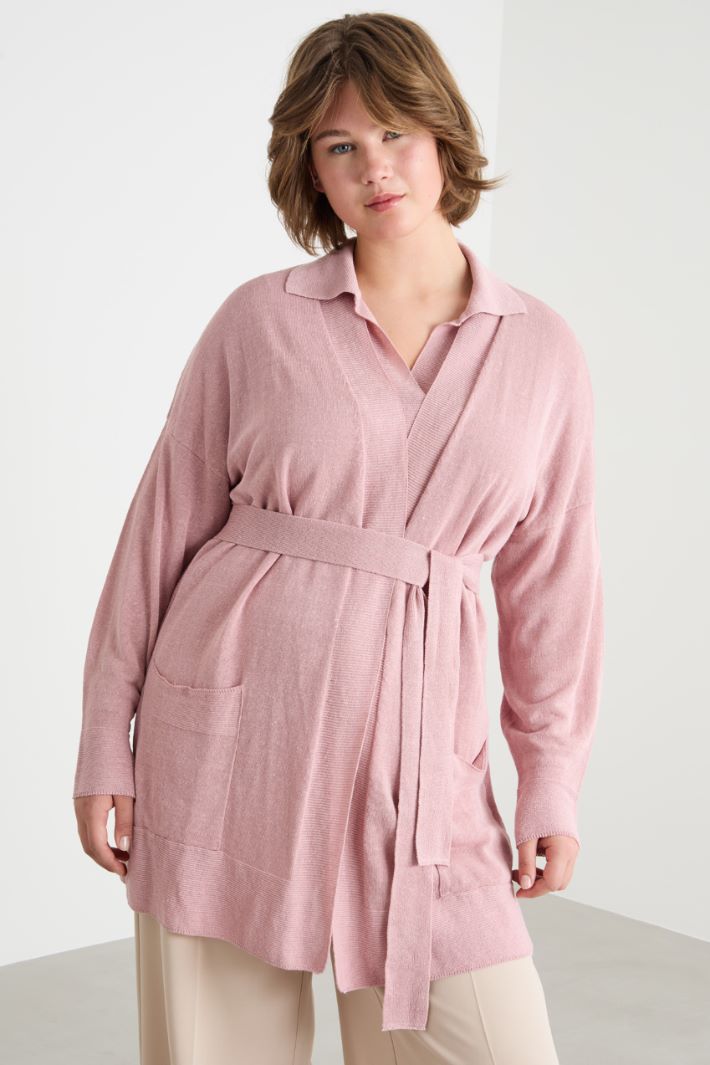 Belted cardigan Intrend - 2