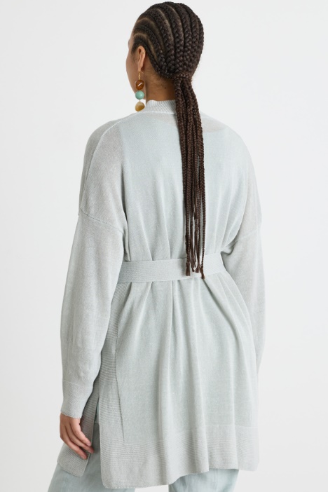 Cardigan con cintura