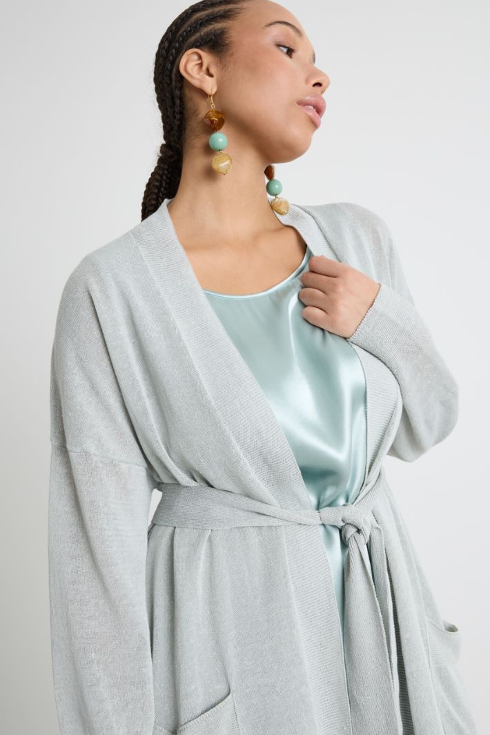 Cardigan con cintura Intrend - 3
