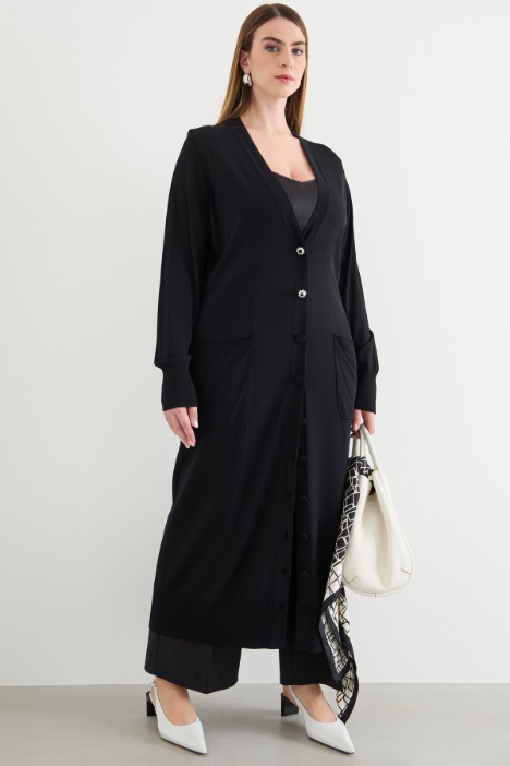 Longline cardigan with pockets Intrend