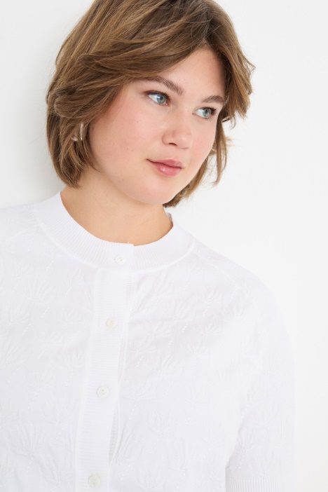 Cardigan a maniche corte