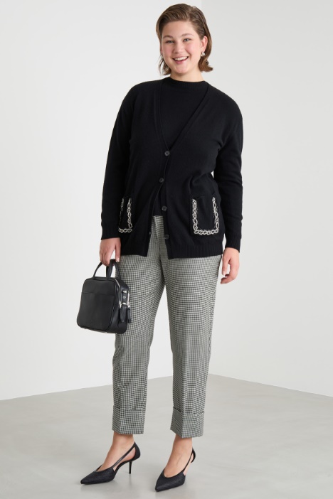 Embellished-pocket cardigan Intrend