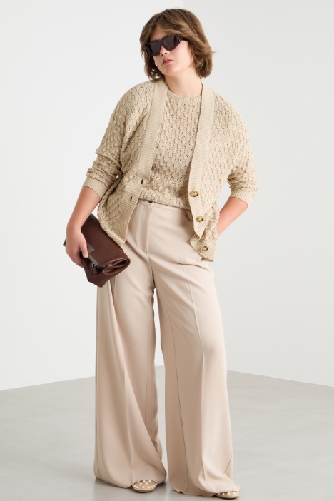 Textured-knit cardigan Intrend