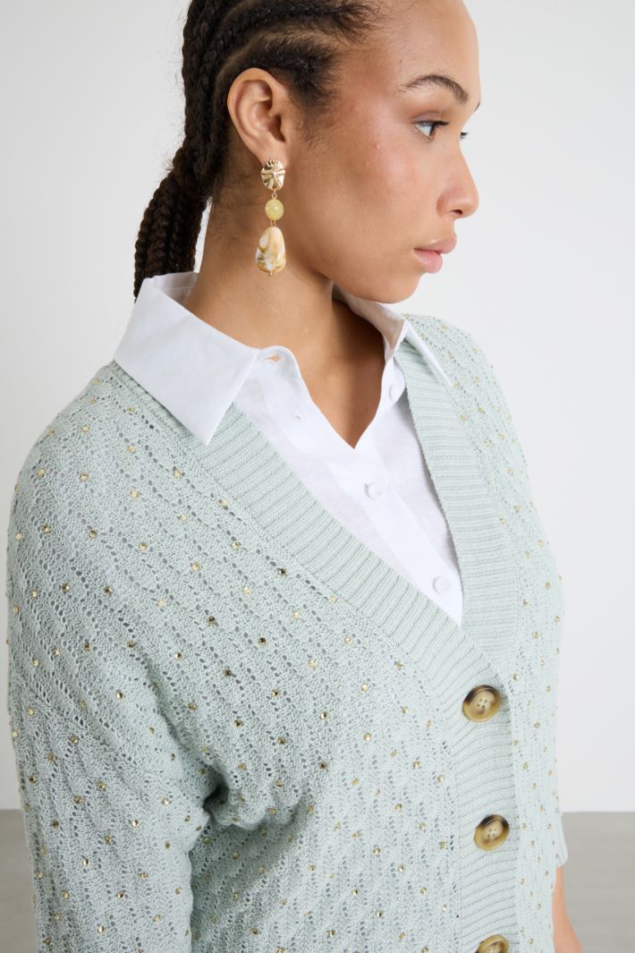 Cardigan con punto a rilievo Intrend - 3