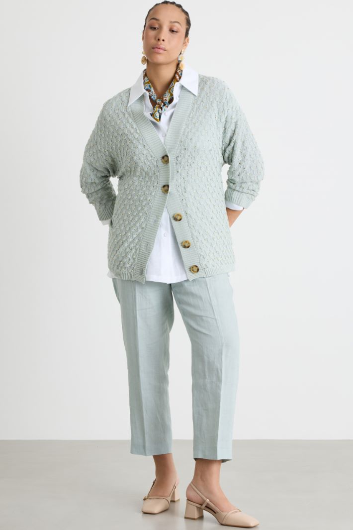 Cardigan con punto a rilievo Intrend