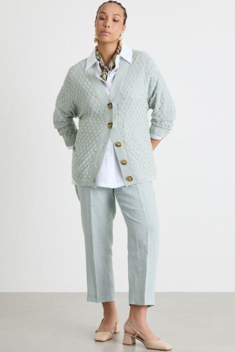 Cardigan con punto a rilievo Intrend