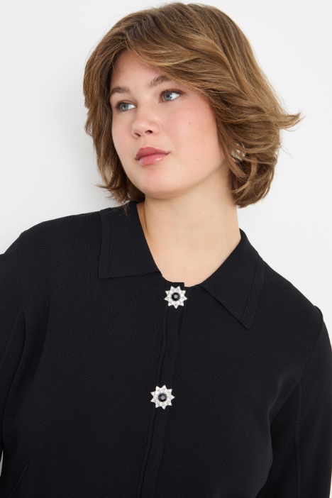 Cardigan con maniche a tre quarti